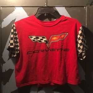 Red Corvette crop top